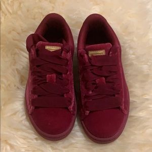Velour Puma Kids Sneakers